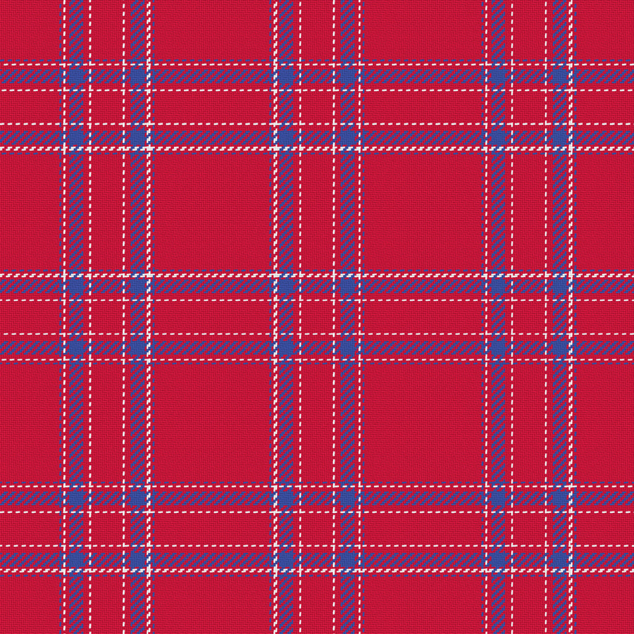 Deep Red, Royal Blue & White — Tailored