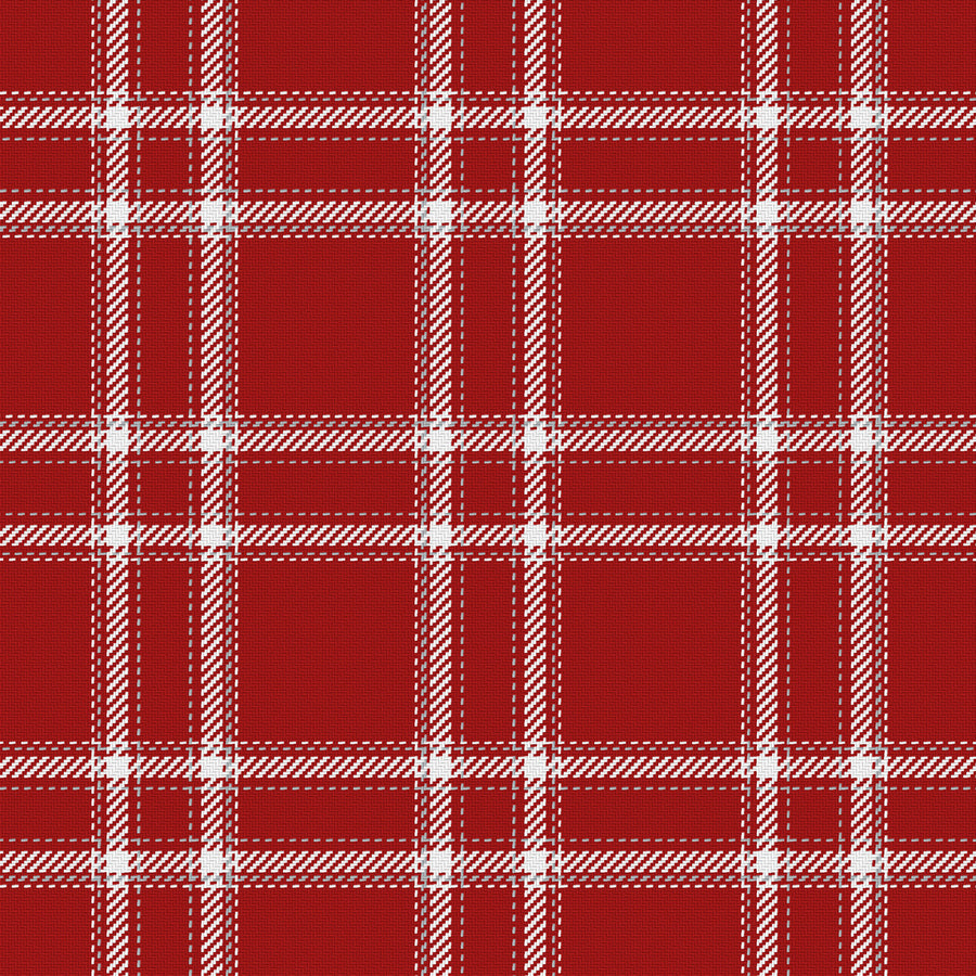 Deep Red, White & Silver Gray — Tailored