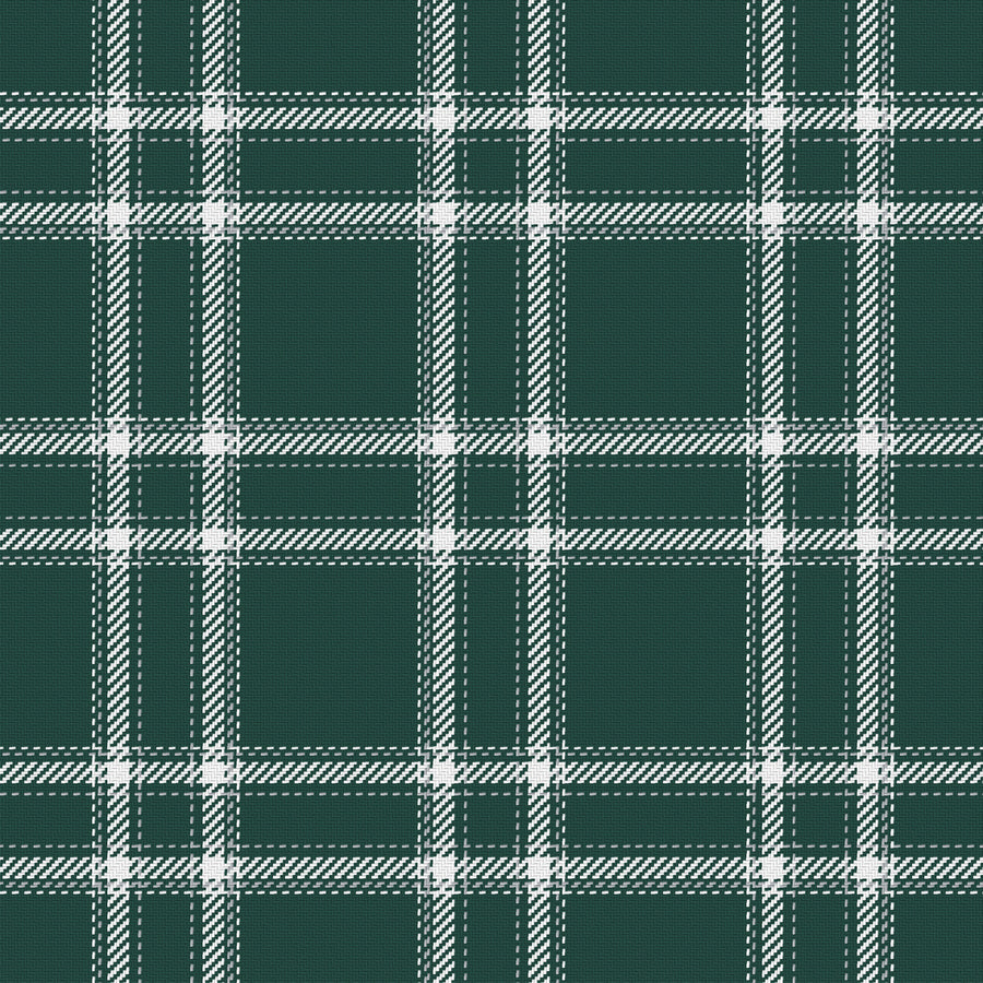 Deep Green, White & Silver Gray — Tailored