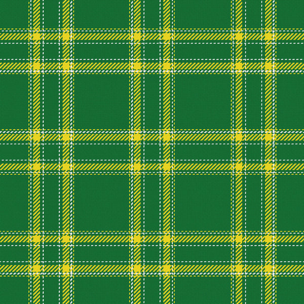 Tailored — Deep Green, Golden Yellow & White — v045 — full pattern