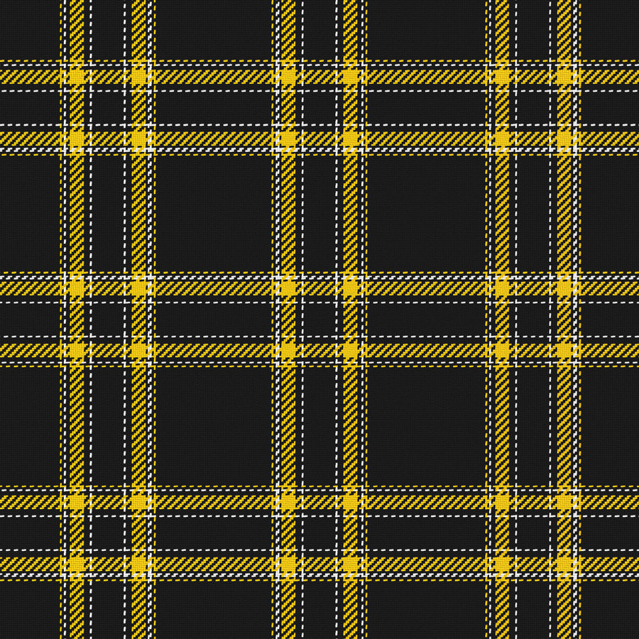 Near Black, Golden Yellow & White · Palette 046 — Tailored
