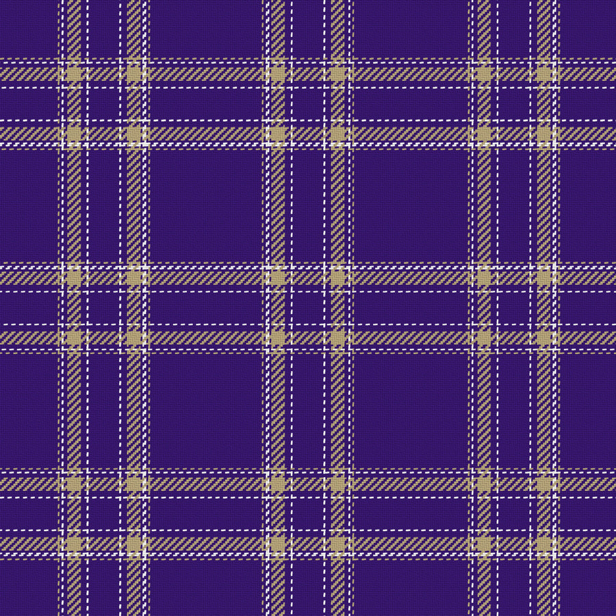 Deep Purple, Muted Gold & White — Tailored