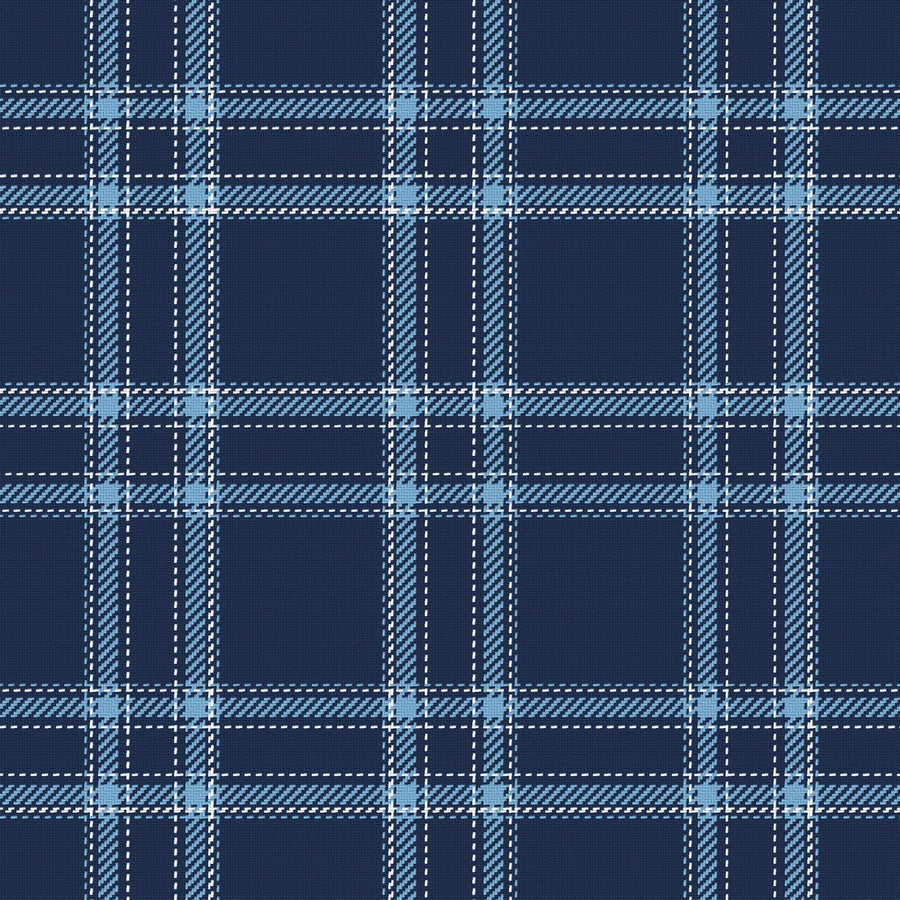 Navy, Powder Blue & White — Tailored