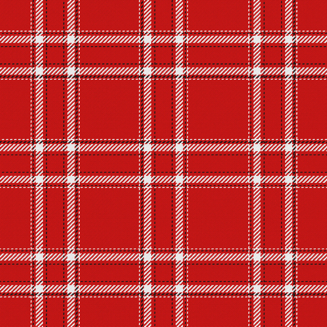 Red, White & Near Black — Tailored — Full pattern