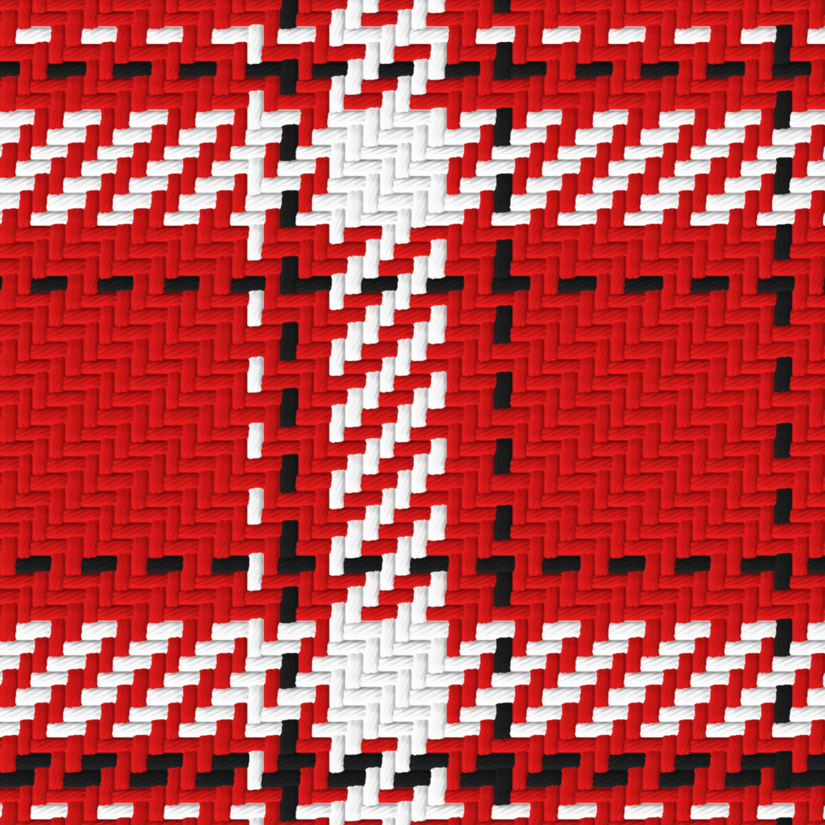 Red, White & Near Black — Tailored — Pattern detail