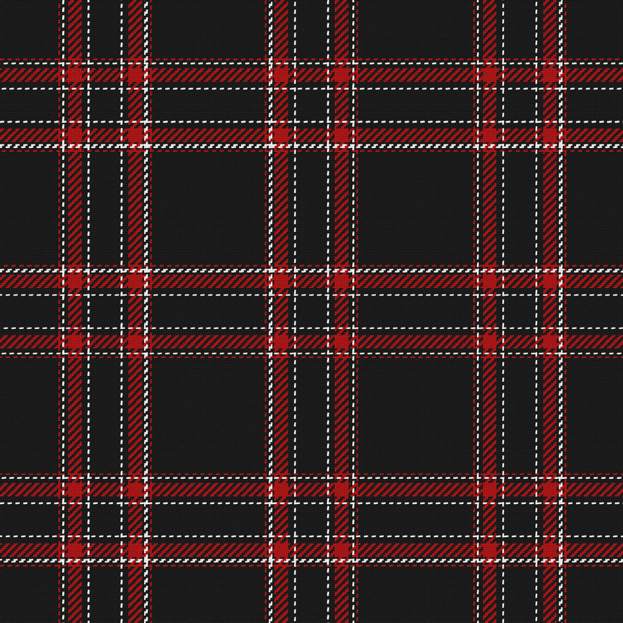 Near Black, Deep Red & White — Tailored