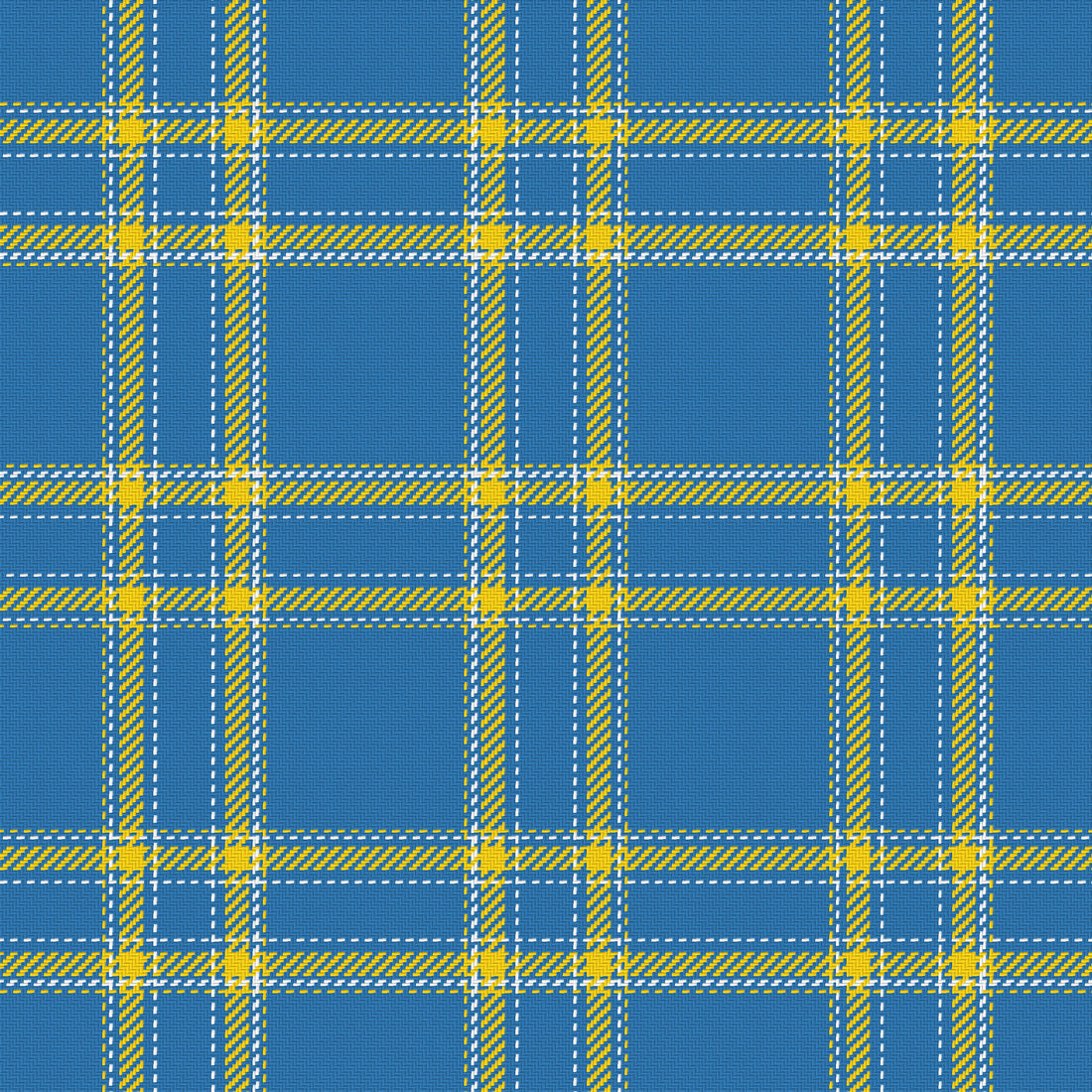 Blue, Golden Yellow & White — Tailored — Full pattern