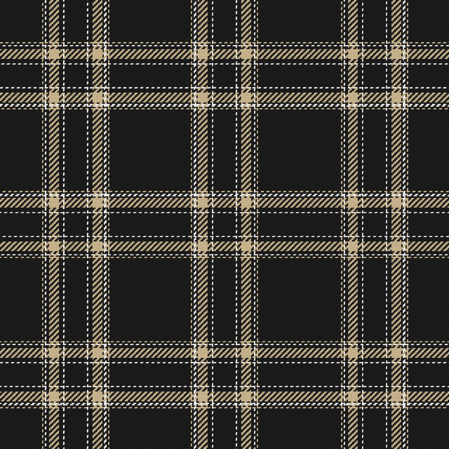 Near Black, Old Gold & White — Tailored