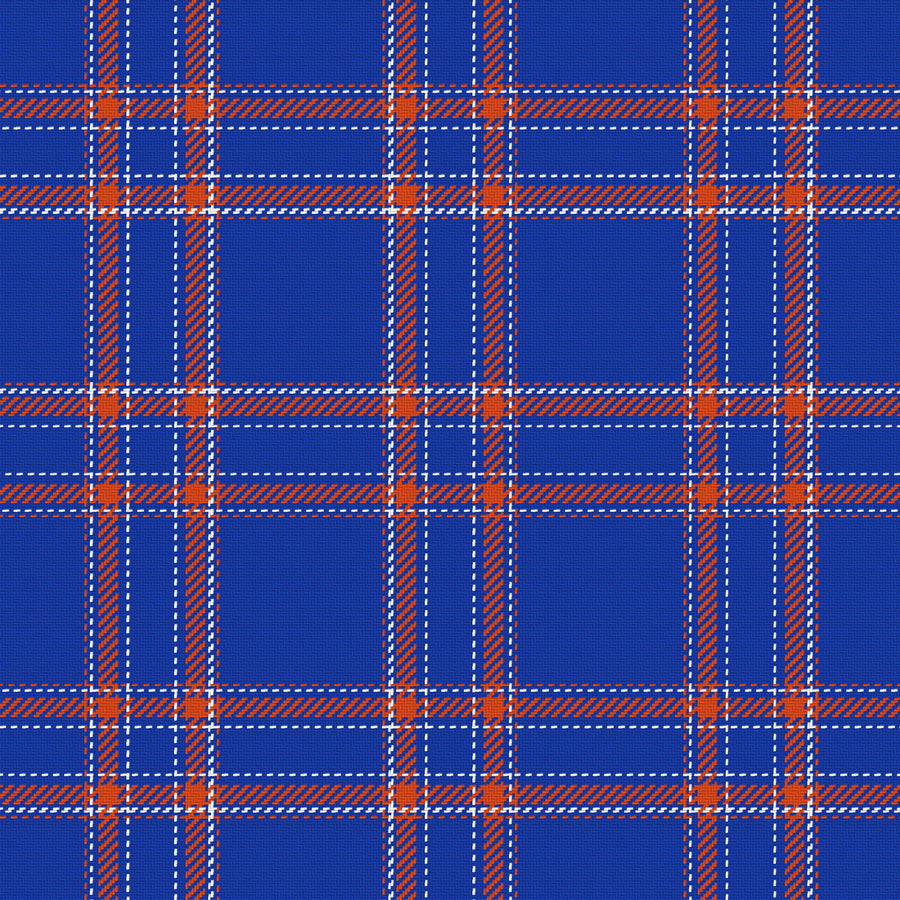 Royal Blue, Orange & White — Tailored