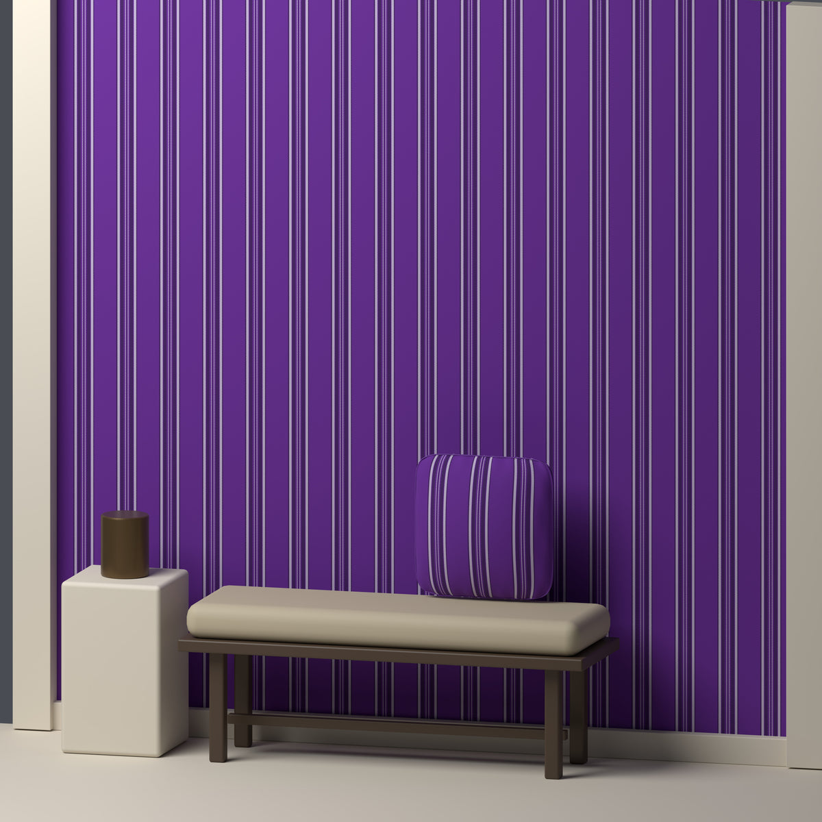 Purple, Near Black & White — Ashbourne — In a room