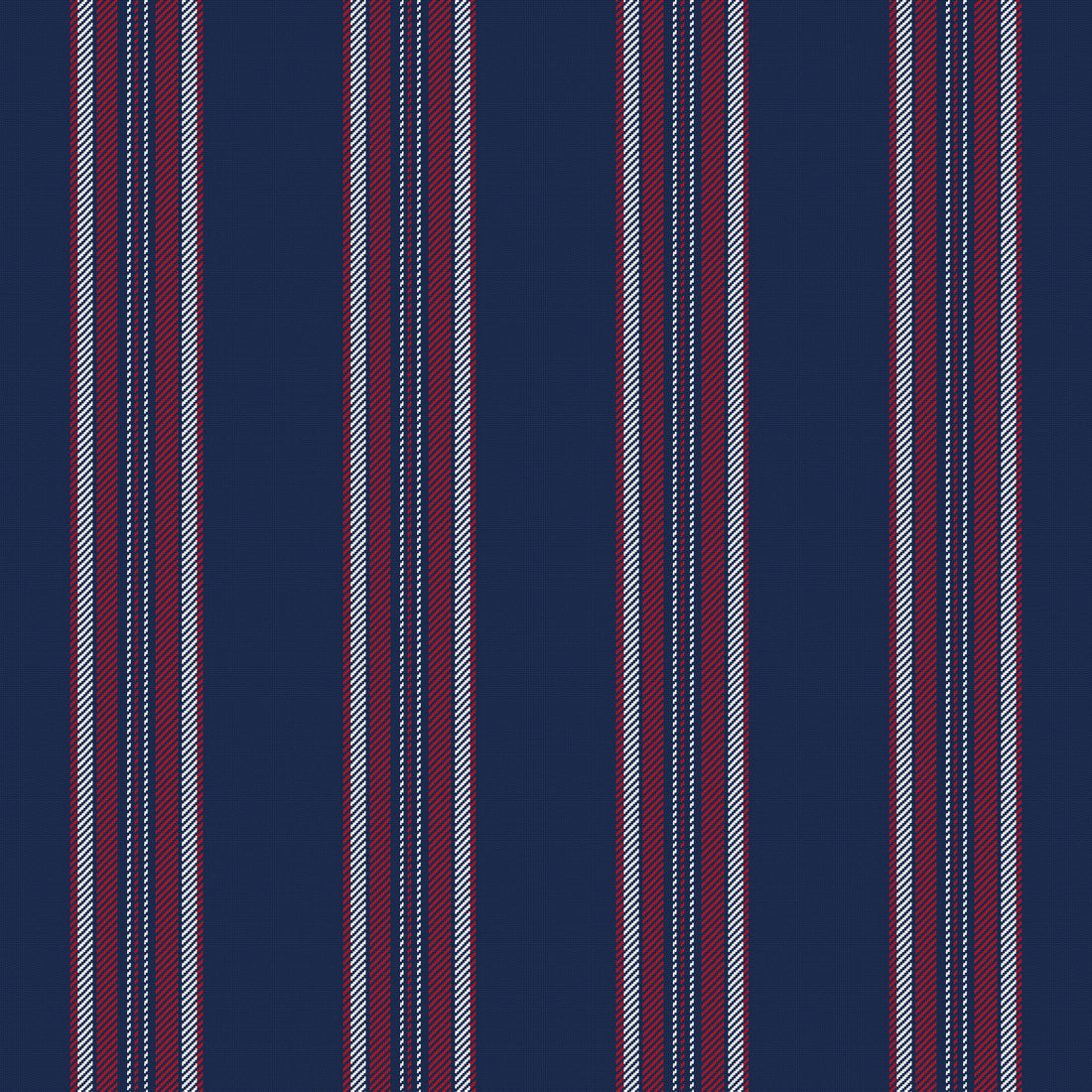Navy, Red & White — Ashbourne — Full pattern