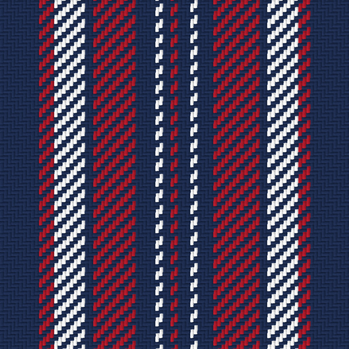 Navy, Red & White — Ashbourne — Pattern detail