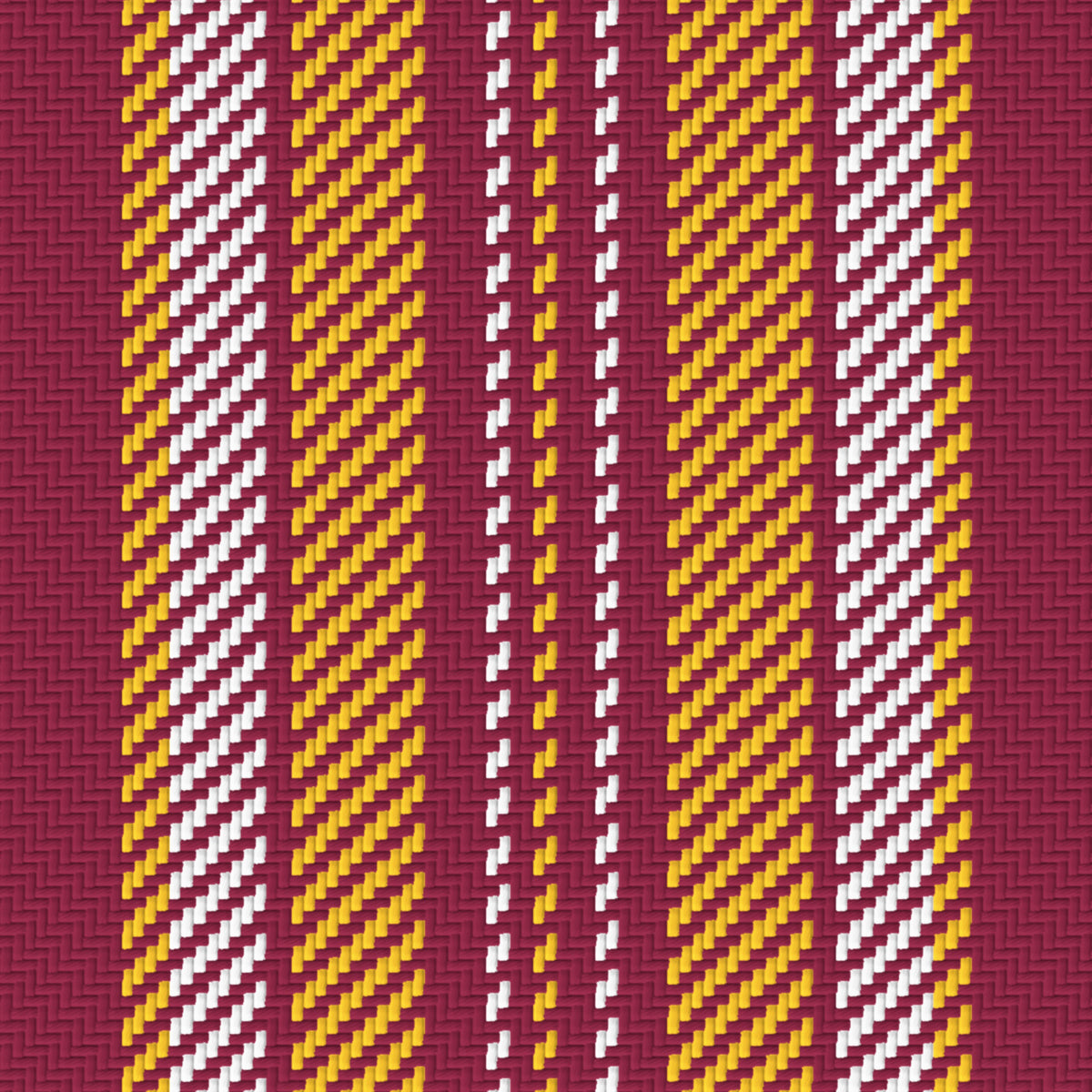 Maroon, Gold & White — Ashbourne — Pattern detail