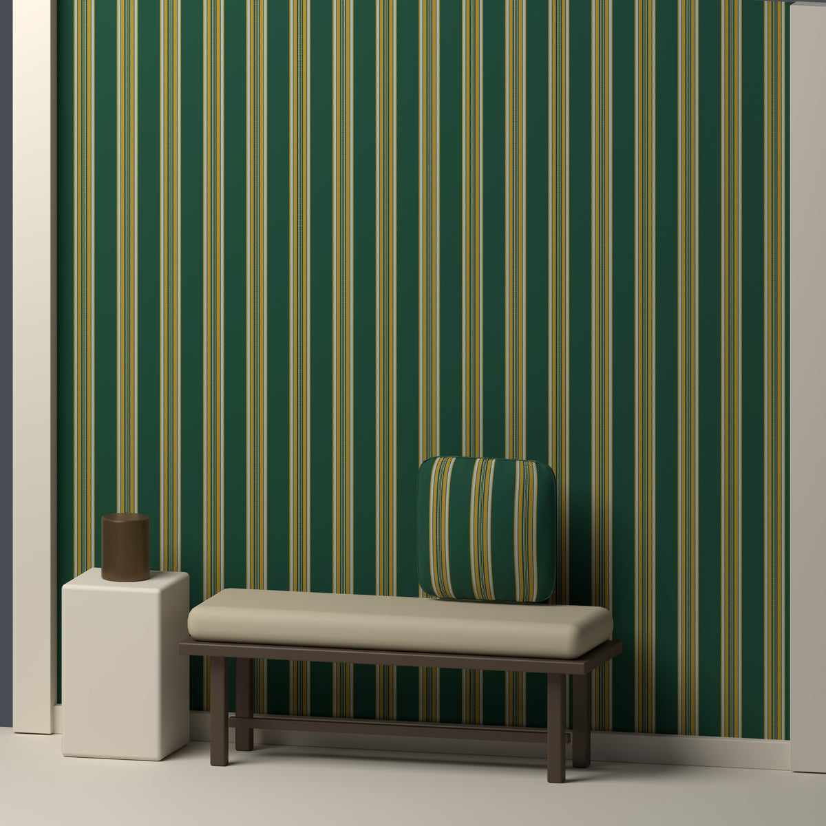 Forest Green, Gold & White — Ashbourne — In a room