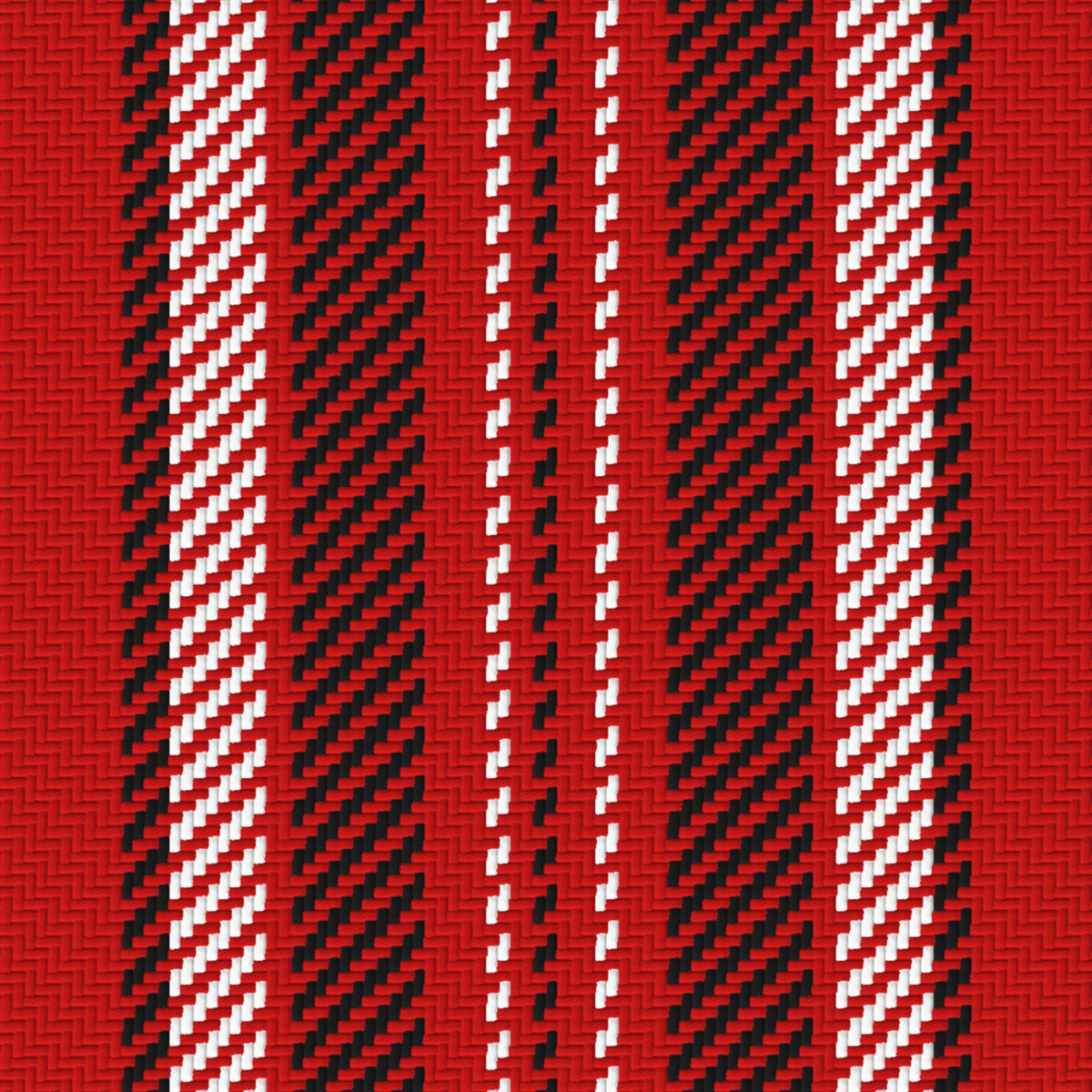 Deep Red, Near Black & White · Palette 017 — Ashbourne — Pattern detail
