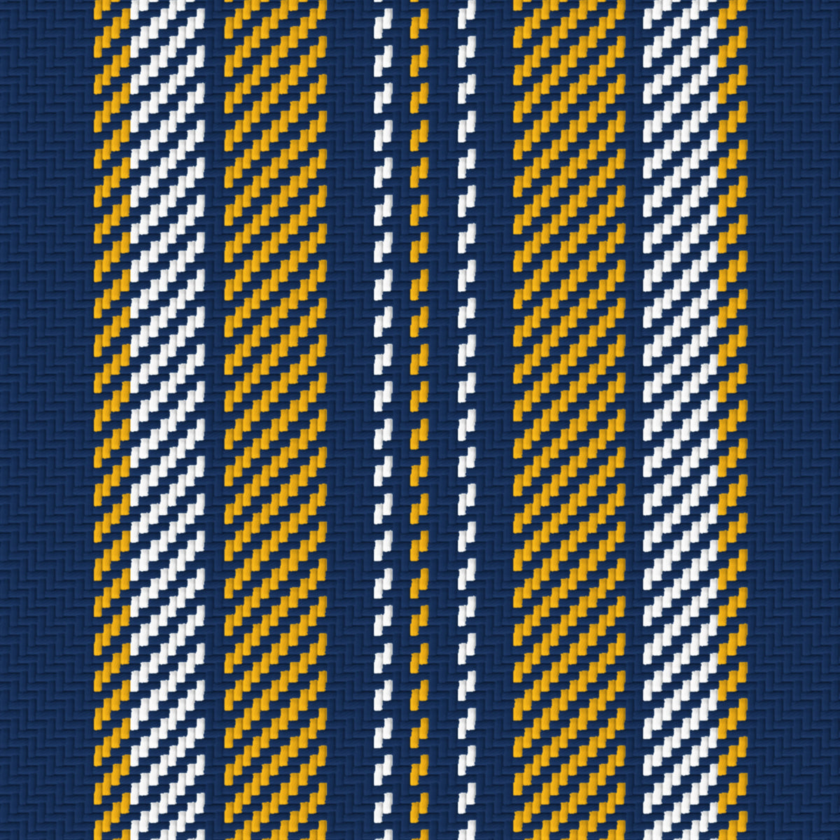 Deep Navy, Gold & White — Ashbourne — Pattern detail