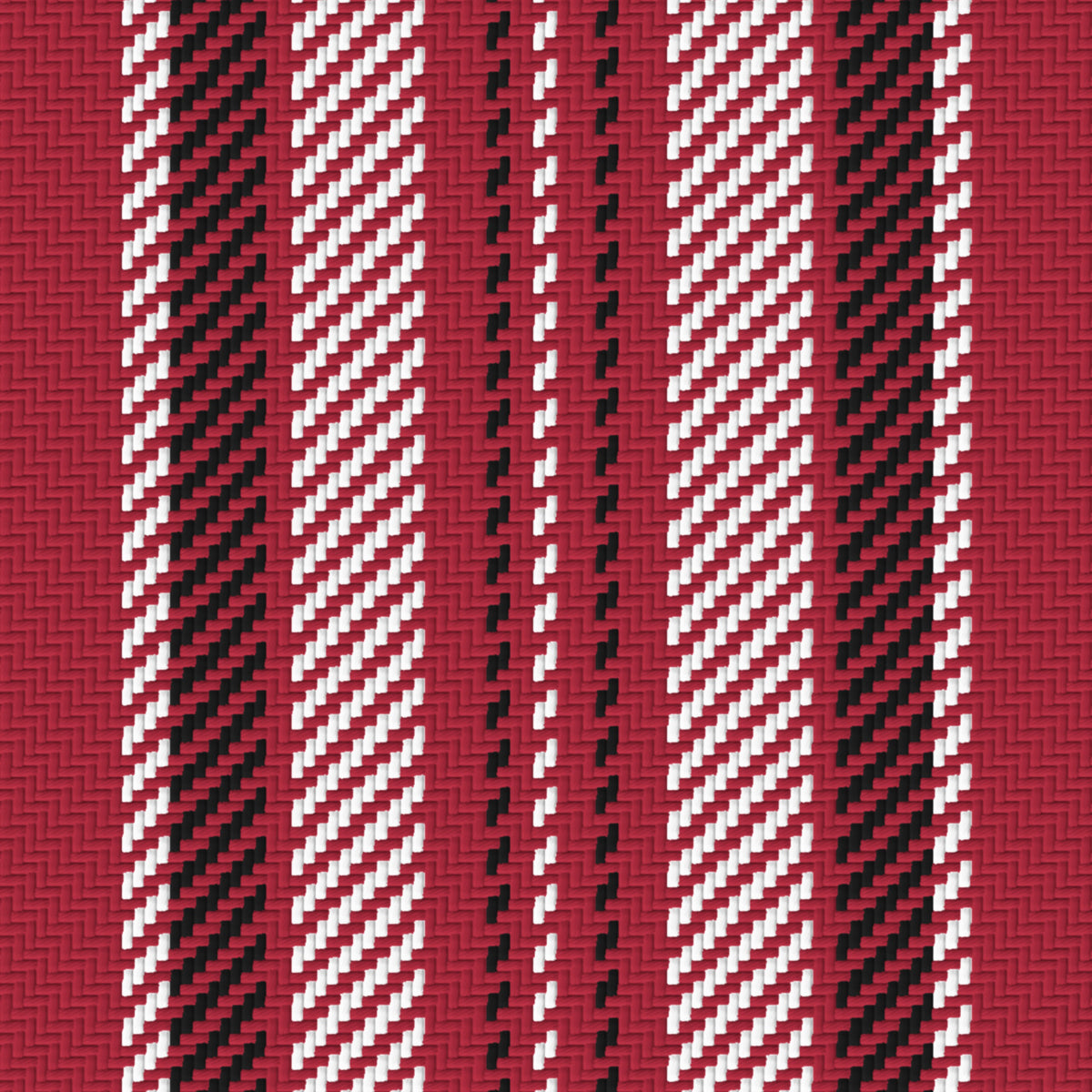 Cardinal, White & Near Black — Ashbourne — Pattern detail