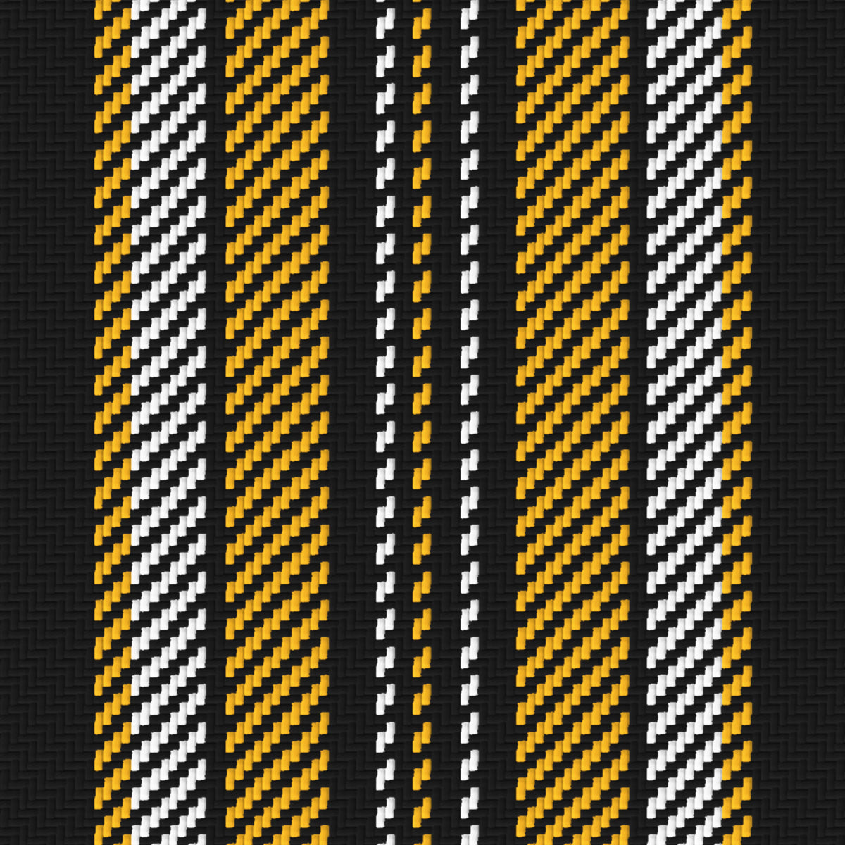 Near Black, Golden Yellow & White — Ashbourne — Pattern detail