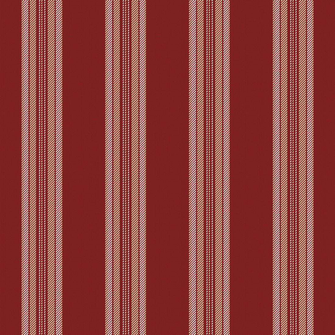 Crimson, Cream & White — Ashbourne — Full pattern
