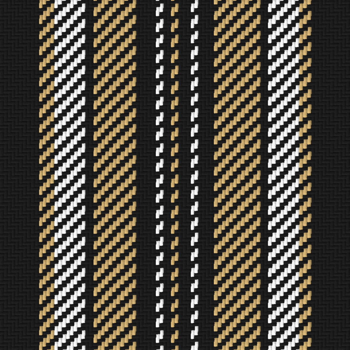 Near Black, Antique Gold & White · Palette 034 — Ashbourne — Pattern detail