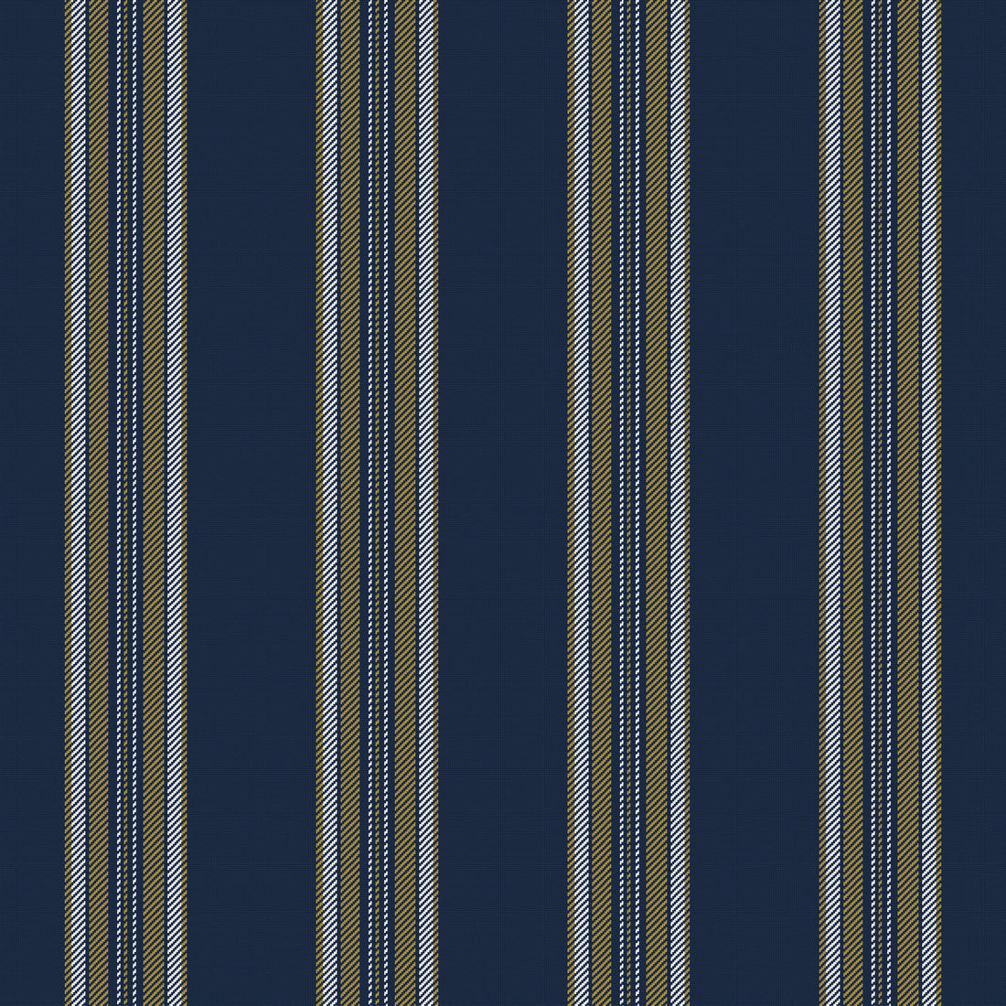 Midnight Navy, Antique Gold & White — Ashbourne — Full pattern