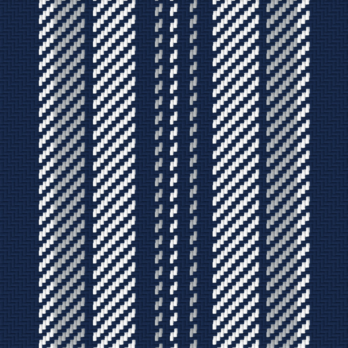 Deep Navy, White & Silver Gray — Ashbourne — Pattern detail