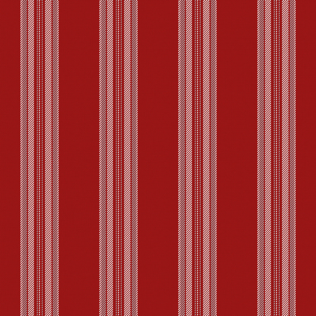 Deep Red, White & Silver Gray — Ashbourne — Full pattern