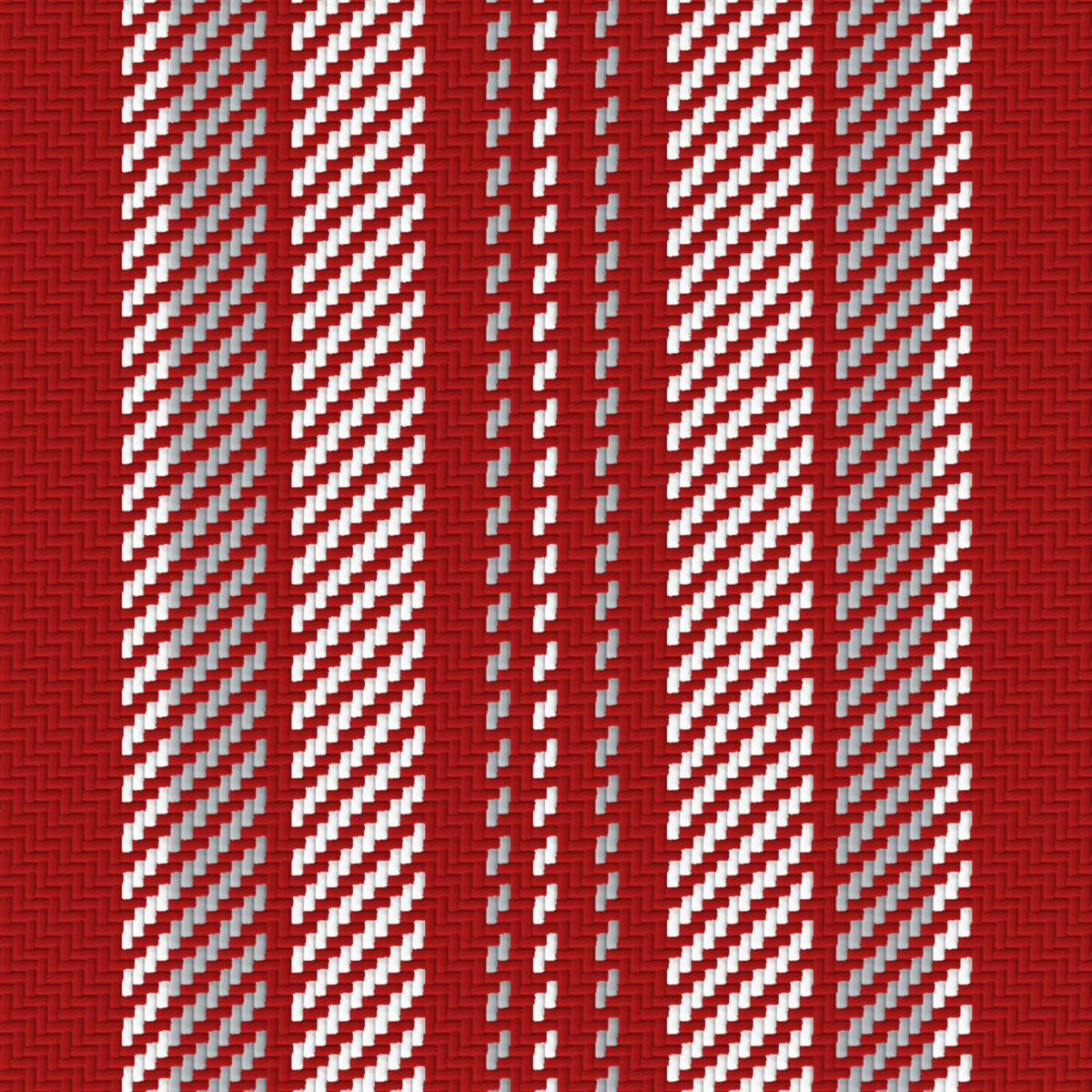 Deep Red, White & Silver Gray — Ashbourne — Pattern detail