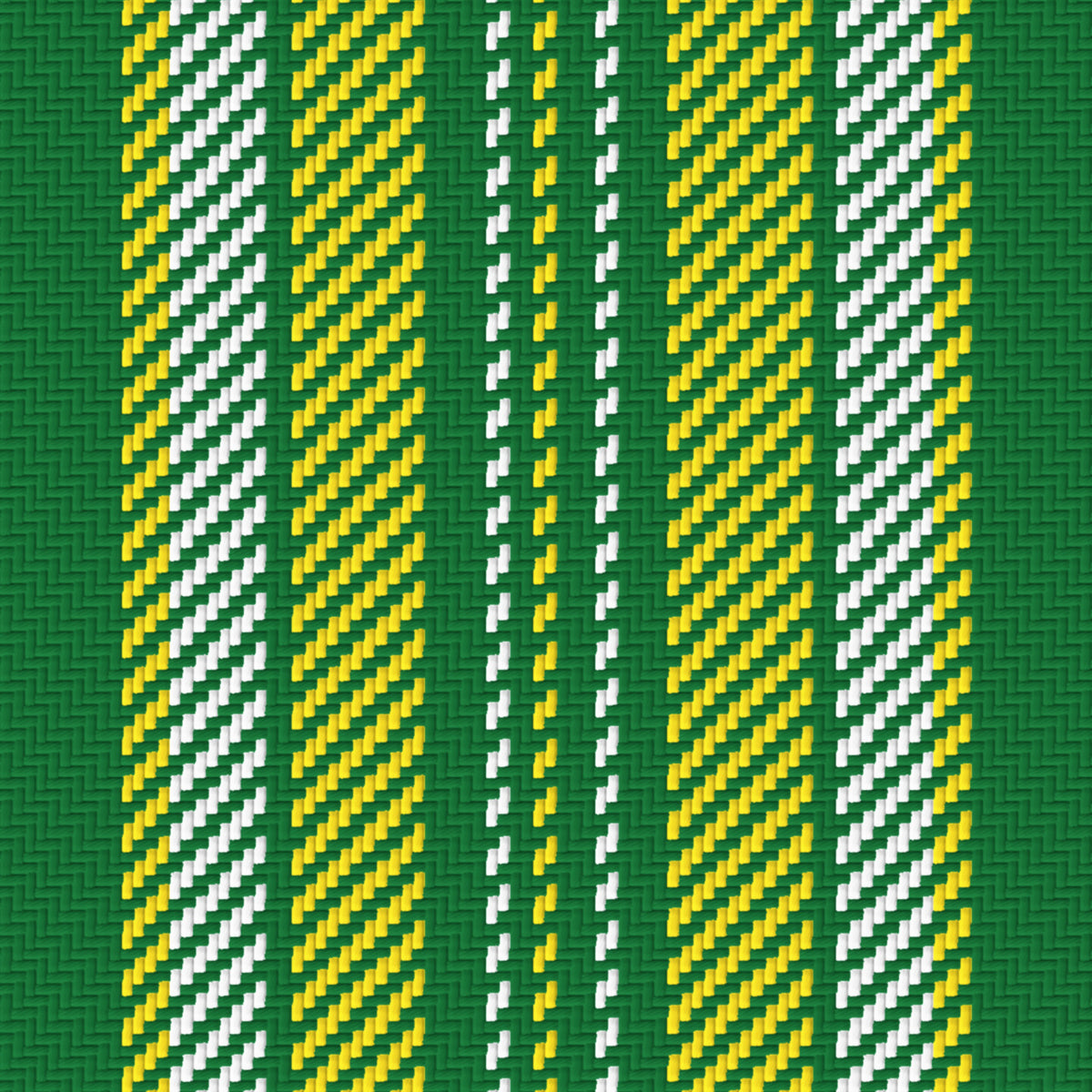 Deep Green, Golden Yellow & White — Ashbourne — Pattern detail