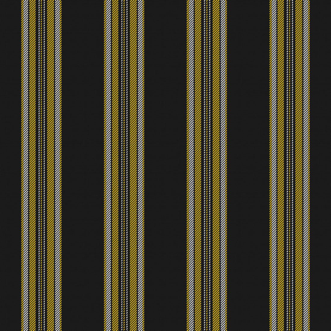 Near Black, Golden Yellow & White · Palette 046 — Ashbourne — Full pattern