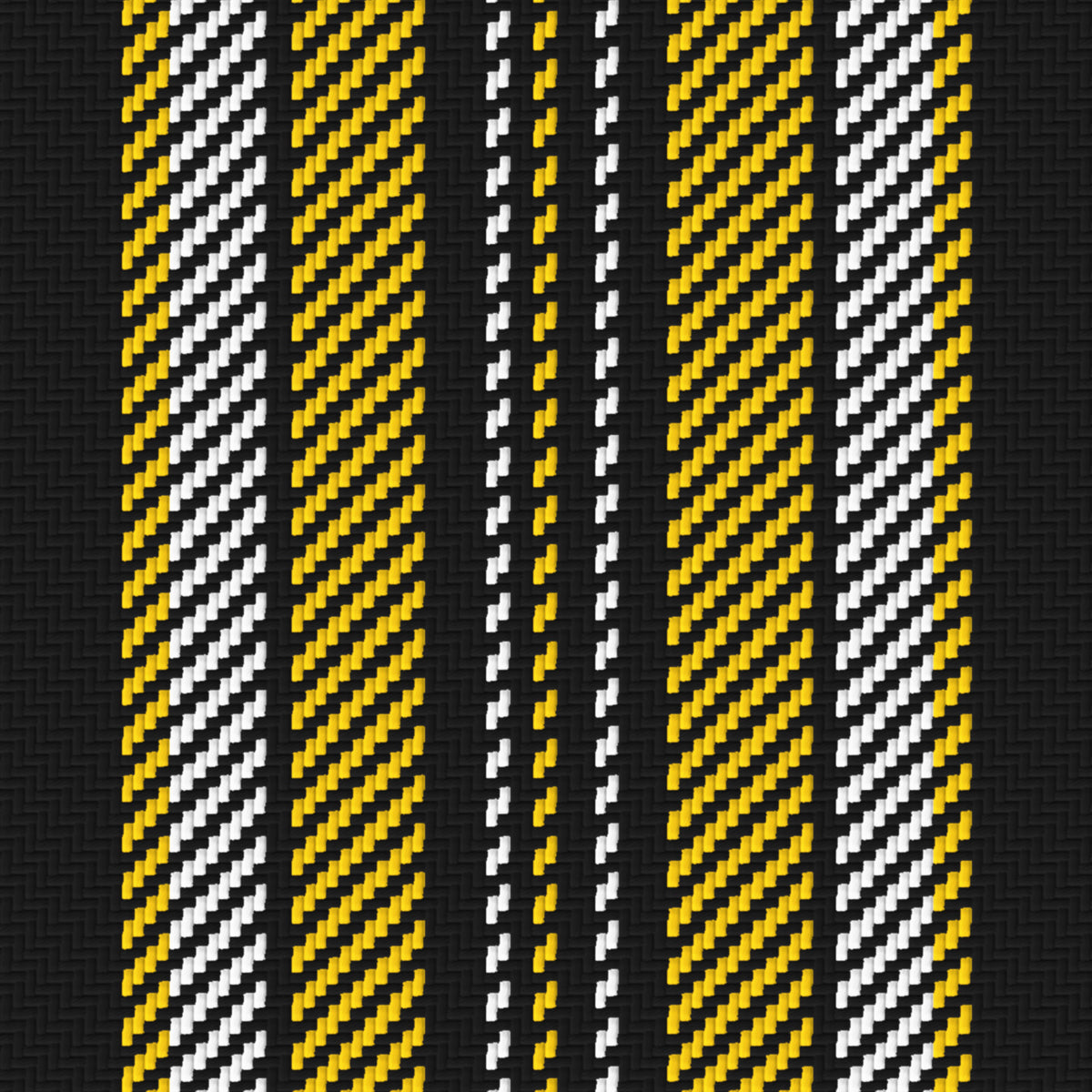 Near Black, Golden Yellow & White · Palette 046 — Ashbourne — Pattern detail