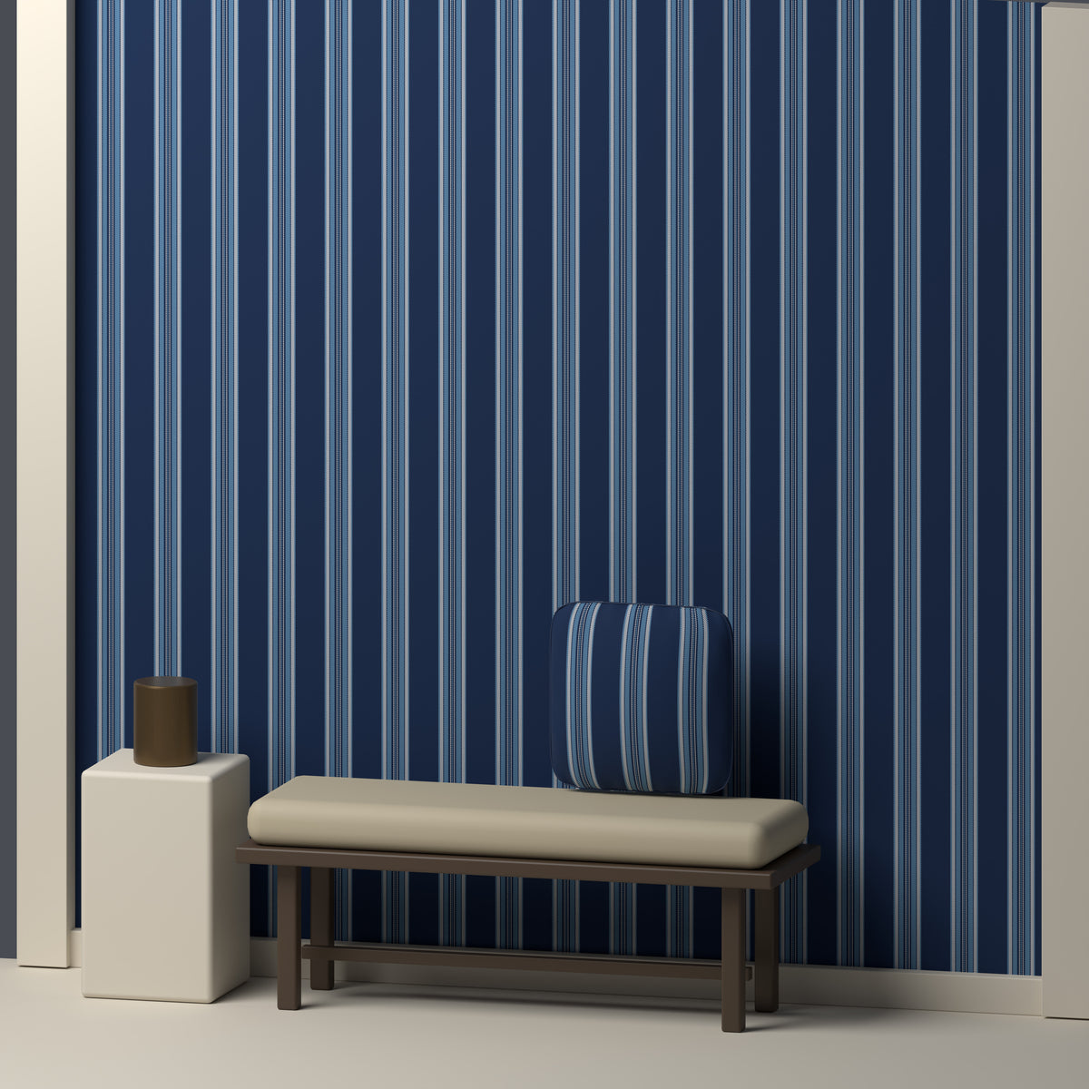 Navy, Powder Blue & White — Ashbourne — In a room