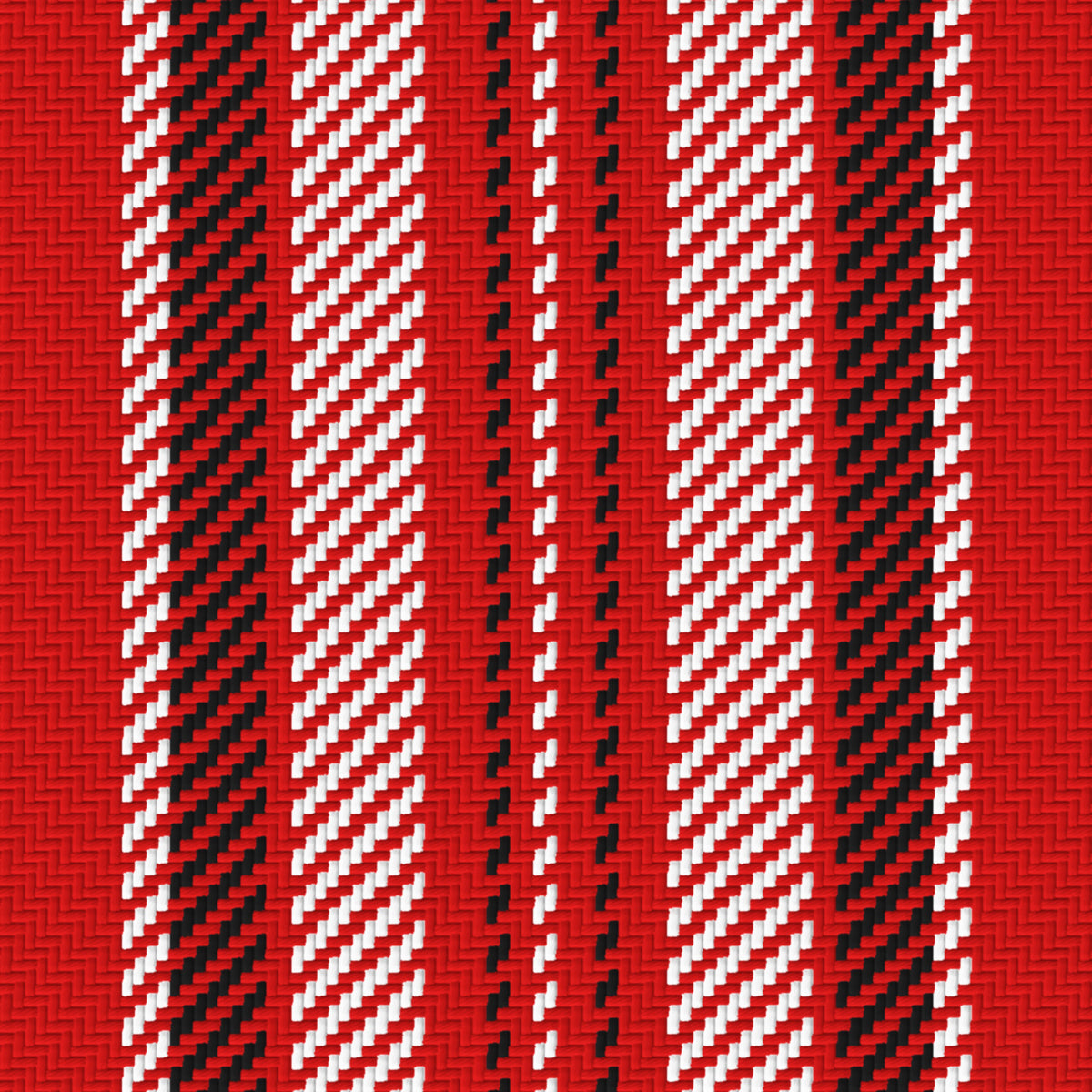 Red, White & Near Black — Ashbourne — Pattern detail
