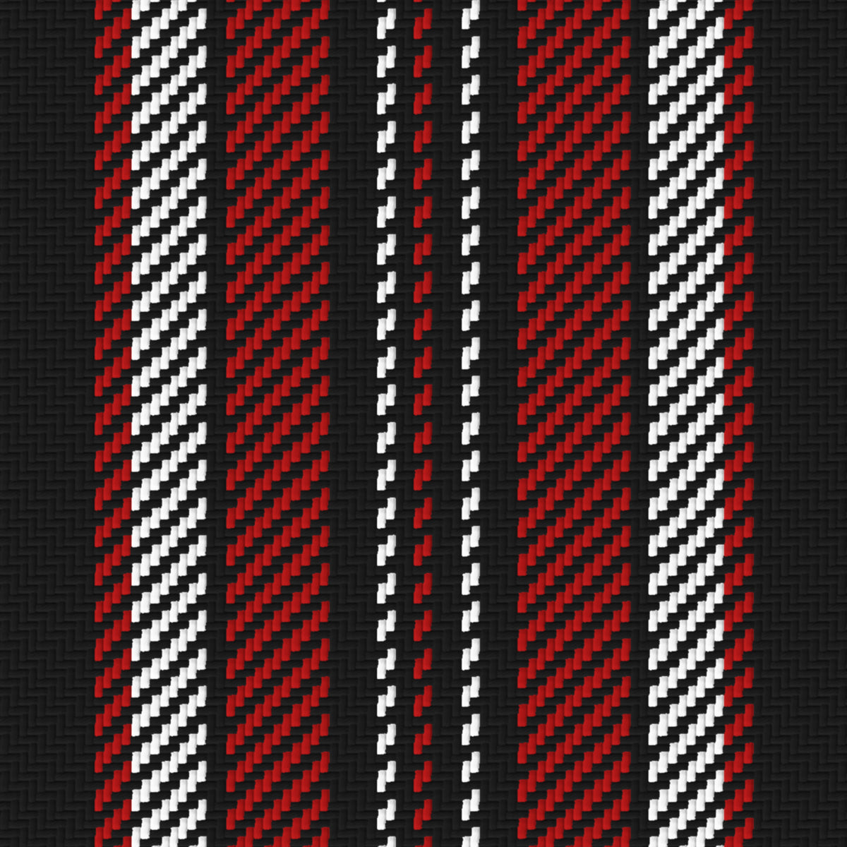 Near Black, Deep Red & White — Ashbourne — Pattern detail