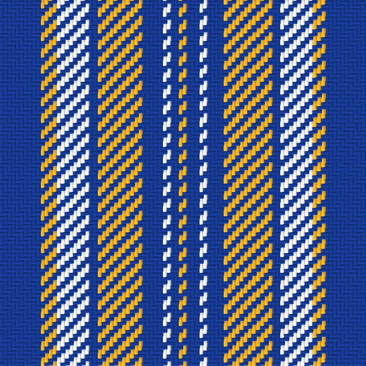Royal Blue, Golden Yellow & White — Ashbourne — Pattern detail
