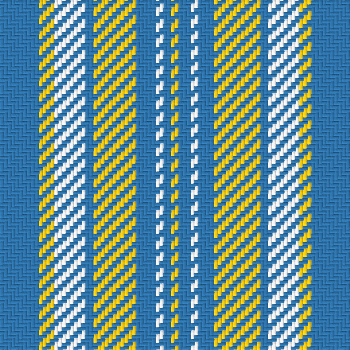 Blue, Golden Yellow & White — Ashbourne — Pattern detail