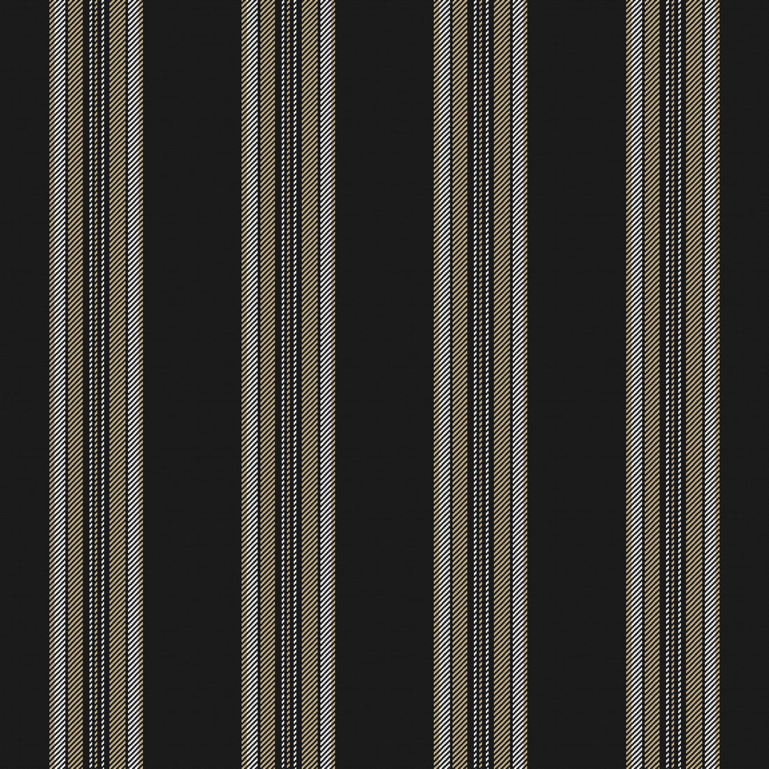 Near Black, Old Gold & White — Ashbourne — Full pattern