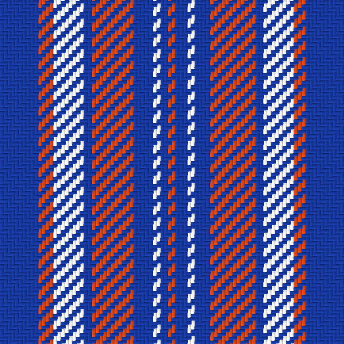 Royal Blue, Orange & White — Ashbourne — Pattern detail