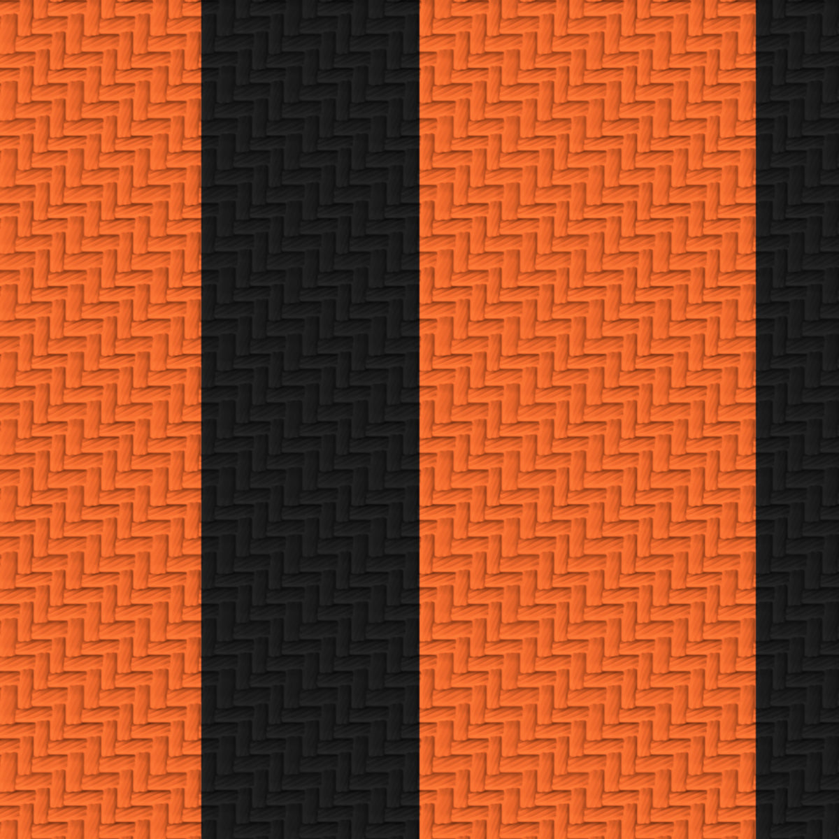 Orange, Near Black & White — Double Track — Pattern detail