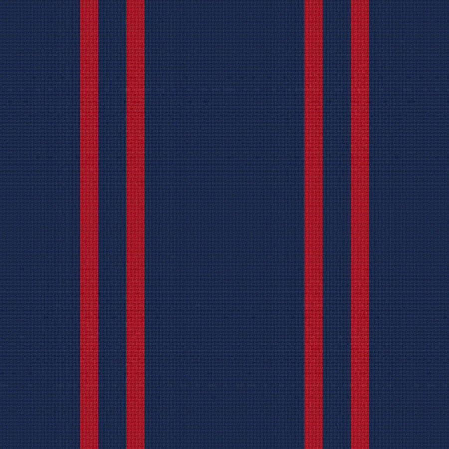 Navy, Red & White — Double Track