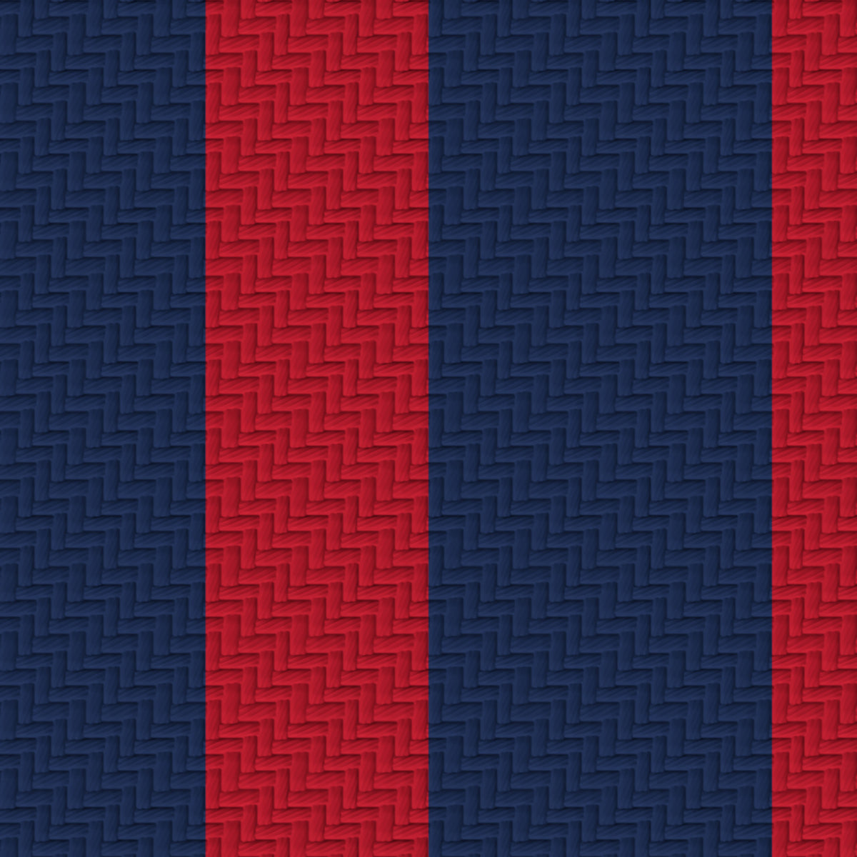 Navy, Red & White — Double Track — Pattern detail