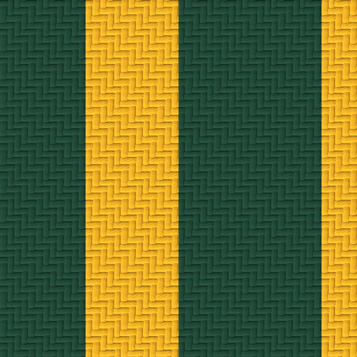 Forest Green, Gold & White — Double Track — Pattern detail