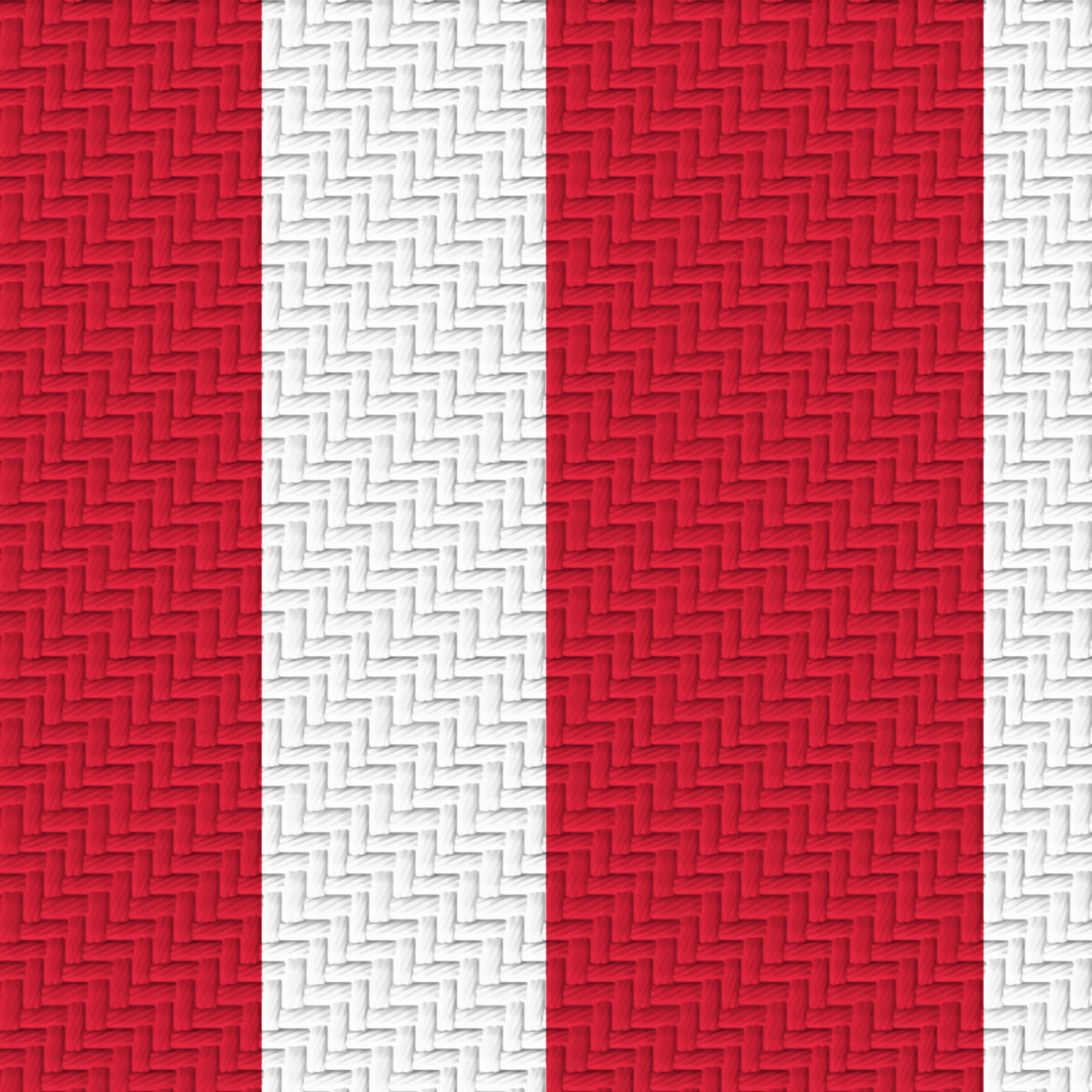 Scarlet, White & Near Black — Double Track — Pattern detail