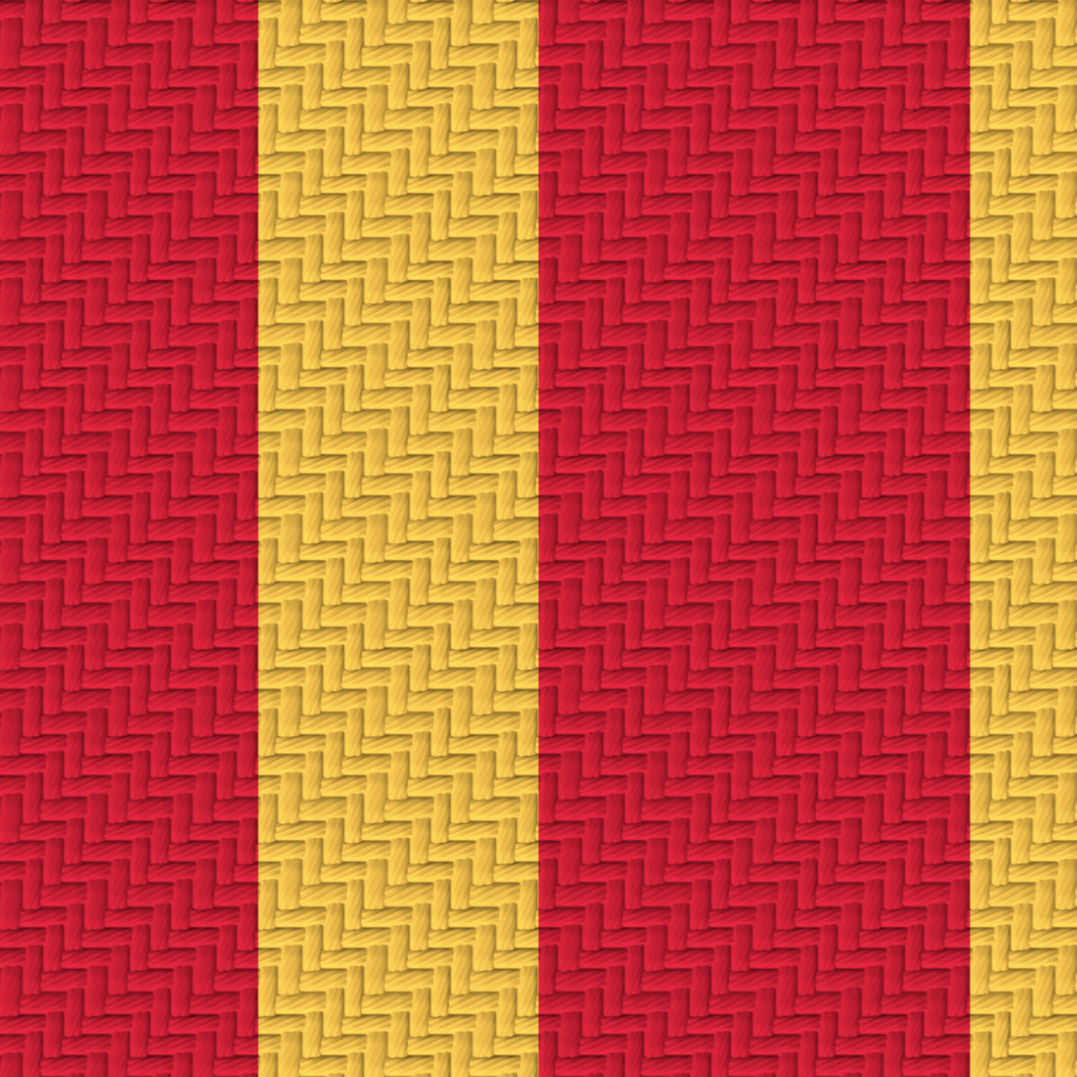 Cardinal, Warm Gold & White — Double Track — Pattern detail