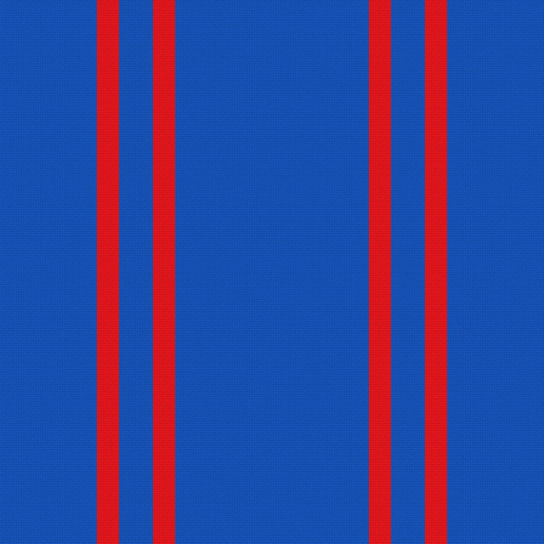 Blue, Crimson & White — Double Track — Full pattern