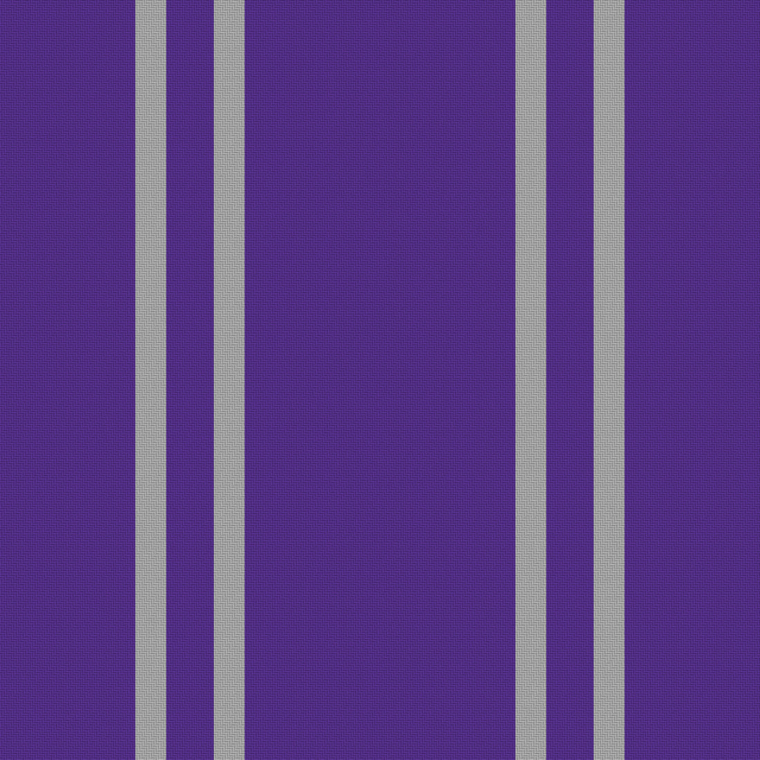 Royal Purple, Silver Gray & White — Double Track — Full pattern