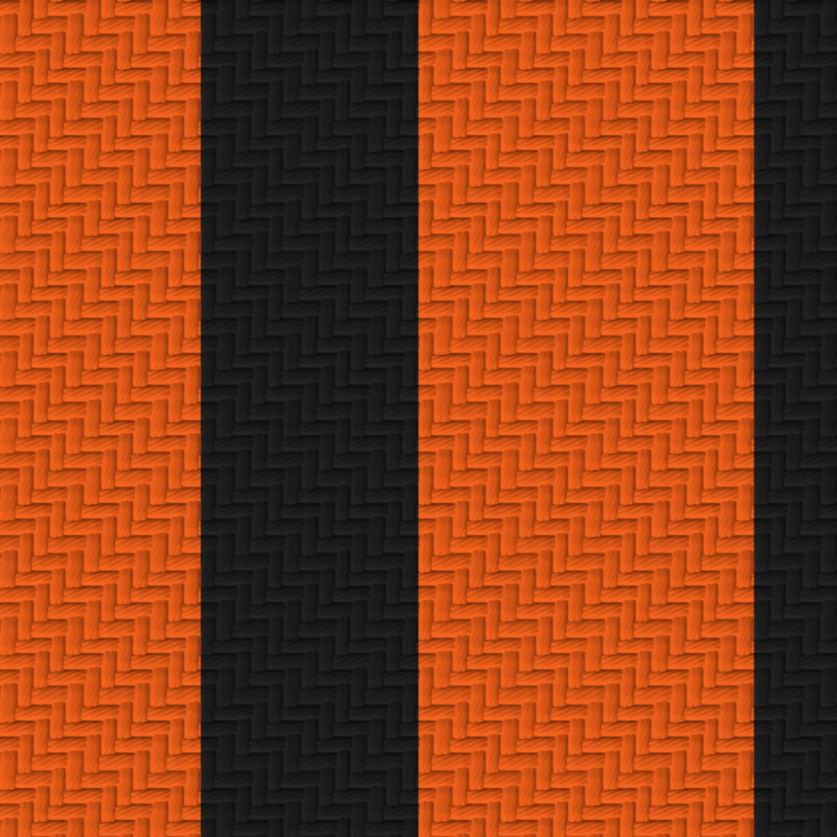 Orange, Near Black & White · Palette 014 — Double Track — Pattern detail