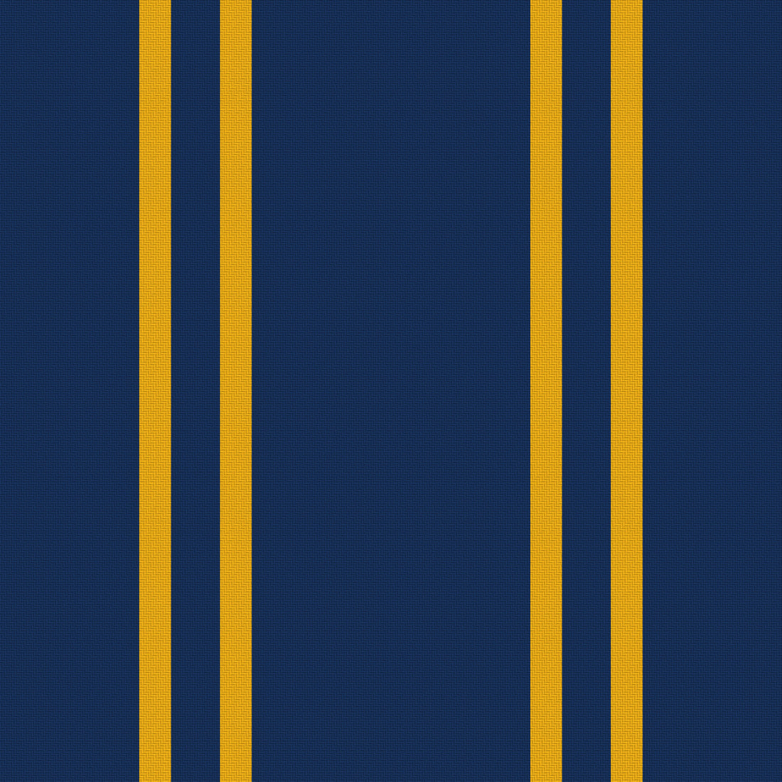 Deep Navy, Gold & White — Double Track — Full pattern