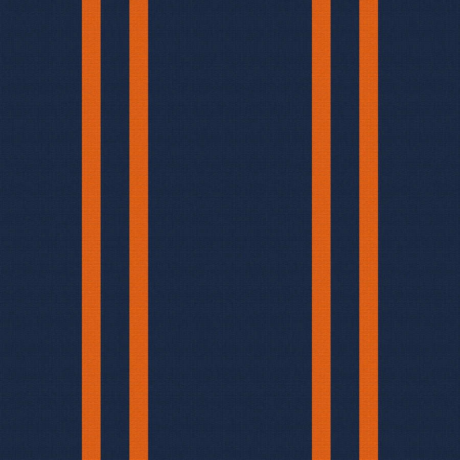 Navy, Orange & White — Double Track