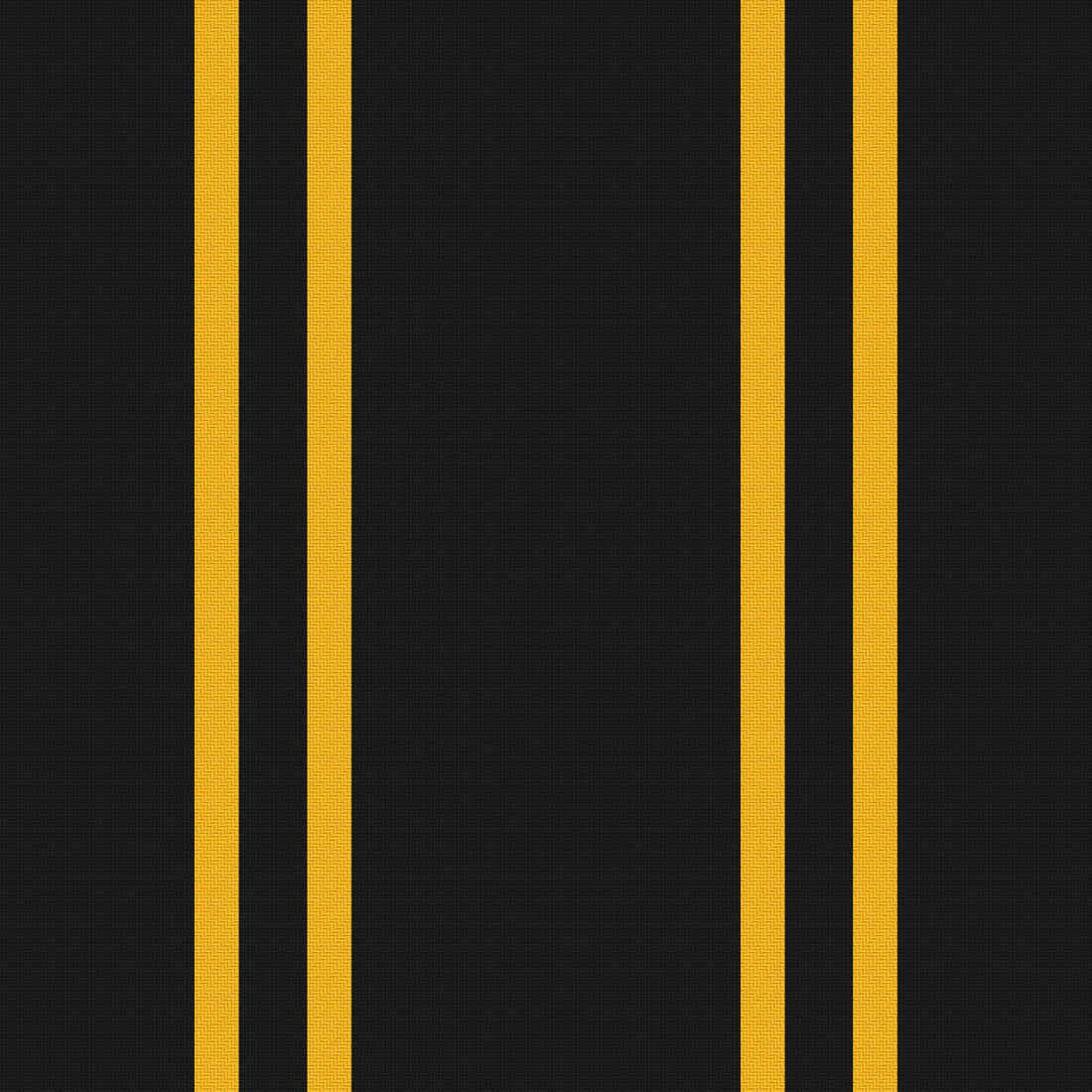 Near Black, Golden Yellow & White — Double Track — Full pattern